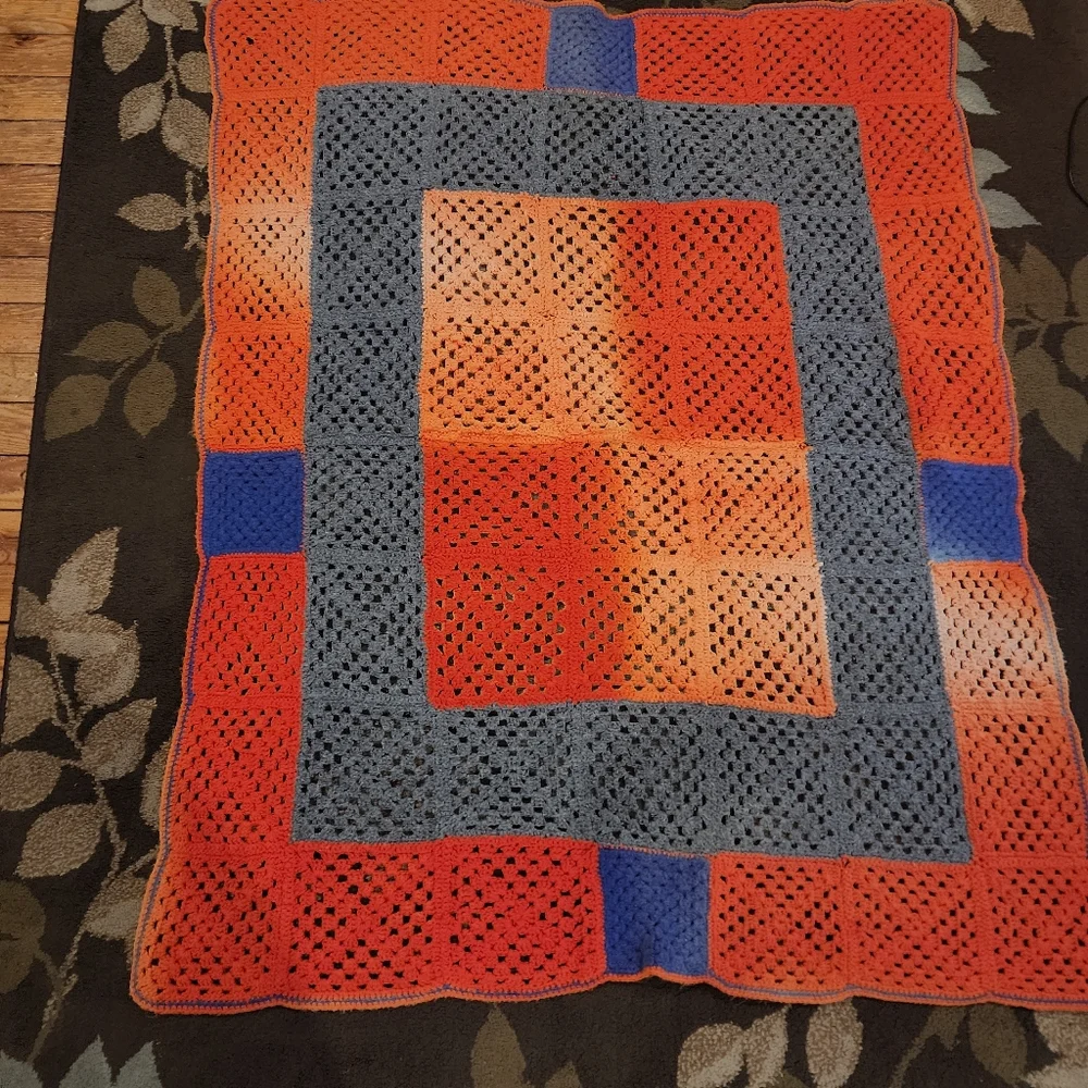 Homemade crocheted‎ blanket